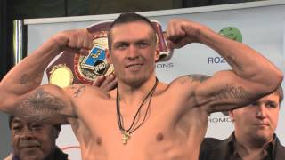 Александр Усик. Взвешивание перед боем с Денни Вентером.  USYK WEIGHTING