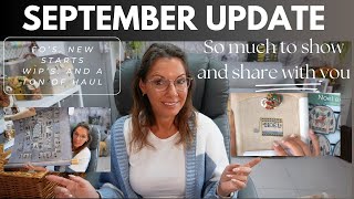 September monthly update | FO | New Start | Stitching adventures! @TeresaLittleStitcher