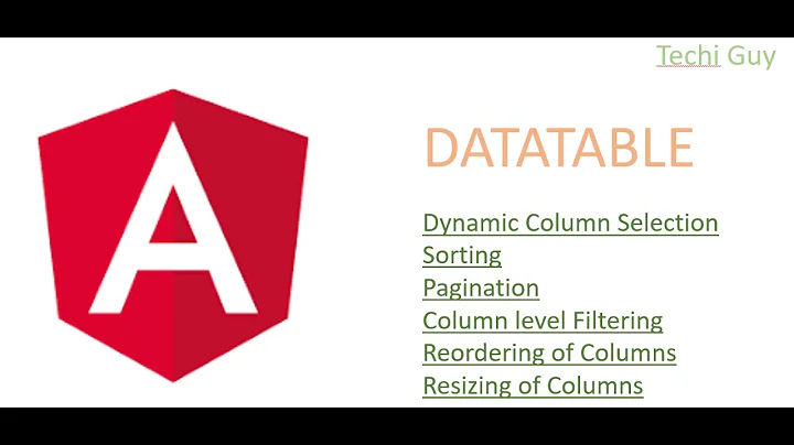 Angular Dynamic DataTable