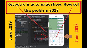 When My App is launch (open)  Keyboard is automatic show. How sol this problem 2019