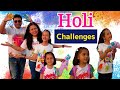 Holi challenges   happy holi 2024  aayu and vanu