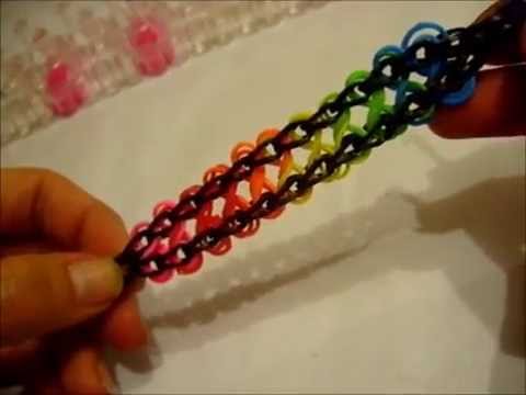 Tuto : comment réaliser un bracelet élastique Rainbow Loom facile ? - Elle