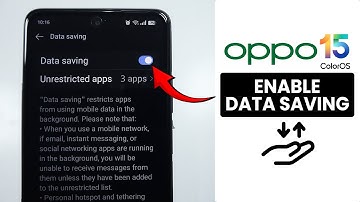 [ColorOS 15] How to Enable Data Saving on ANY Oppo Phone - Data Saver Setting