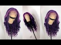 Purple Water Color Wig in 5MINS | Frontal wig Construction| Arrogant tae inspired ft. Wiggins Hair