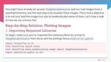 How to Plot Random Images Loaded with ImageDataGenerator in Keras
