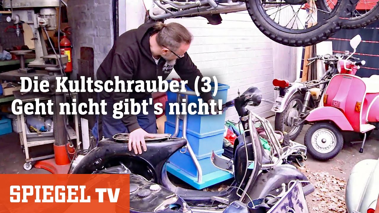 Die Kultschrauber - Deutsche TV-Premiere auf SPIEGEL TV Wissen  Fast jeder  Besitzer eines alten Fahrzeugs kennt den Moment, in dem er allein nicht  mehr weiterweiß. Dann schlägt die Stunde der Werkstatt-Helden.