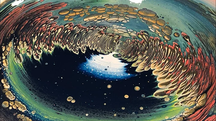 TIDAL POOL!! Under the Sea Series/acrylic pour/flu...