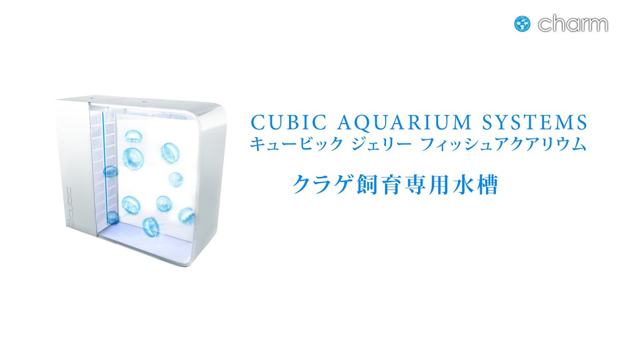 Charm 7色の光を演出するクラゲ飼育水槽 Cubic キュービック のセット方法を紹介 Youtube