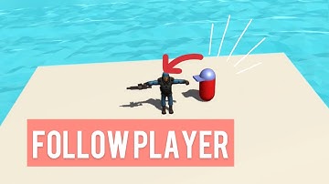 I made a simple A.I. in unity |  Enemy follow Player | Rigidbody Lookat target