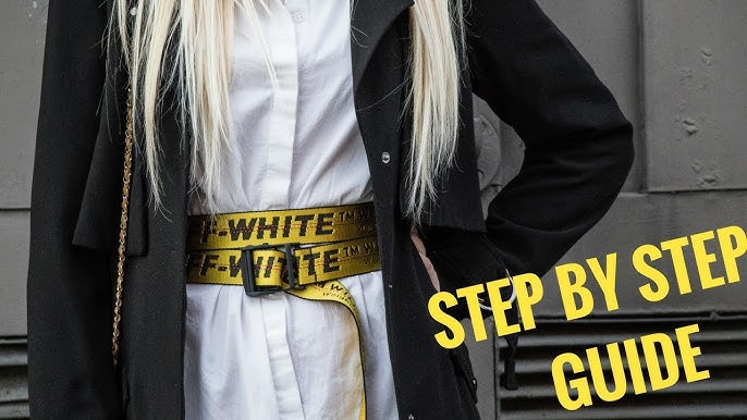 HOW TO TIE THE OFF WHITE BELT! Review and on body look 