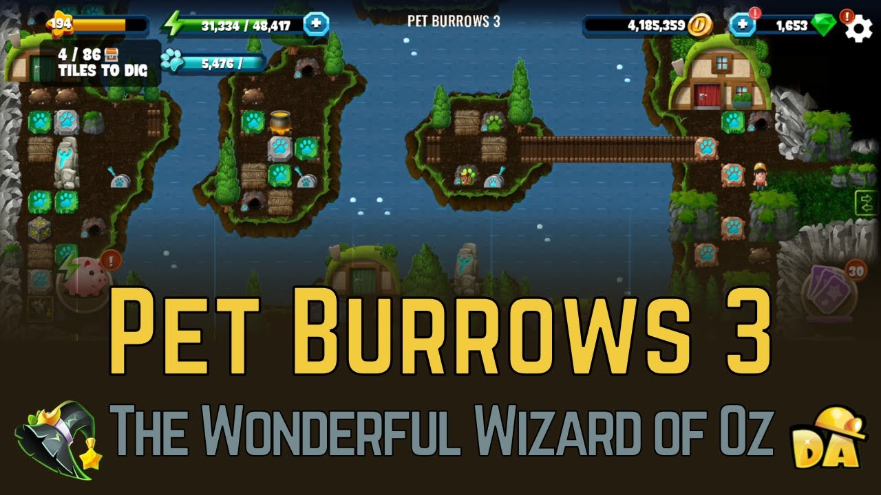 Pet Burrows 3 - The Wonderful Wizard of Oz - Diggy's Adventure