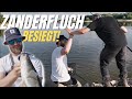 Zanderfluch besiegen! Zwei Jungs angeln an der Elbe