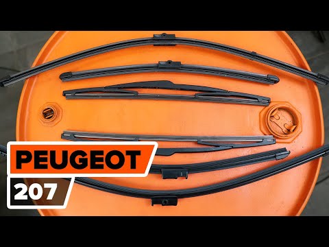 How to change wipers blades PEUGEOT 207 [TUTORIAL AUTODOC]