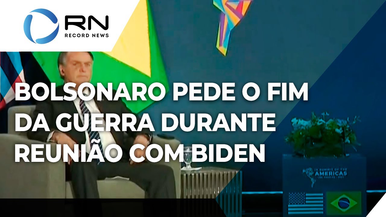 Bolsonaro põe Brasil à disposição de Biden para encontrar saída à guerra na Ucrânia