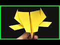 Como fazer um avião de papel bumerangue ver 25  | The best Origami paper airplane