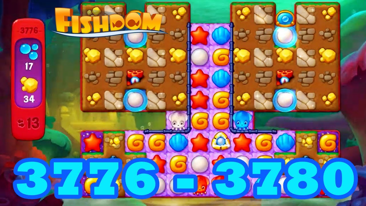 Fishdom Level 3776 - 3780 HD Walkthrough 3 - match puzzle | gameplay ...