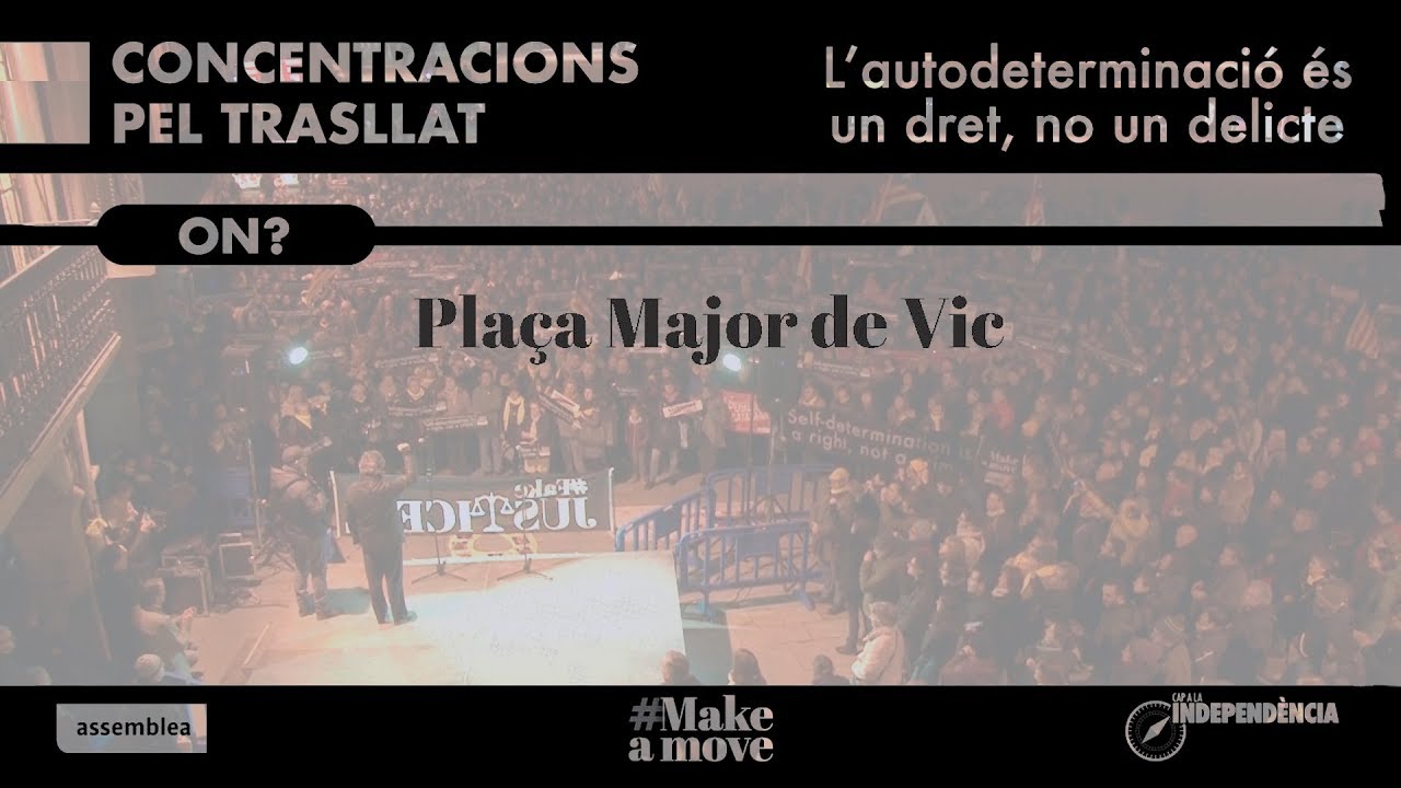 Concentració pel trasllat dels presos polítics - YouTube