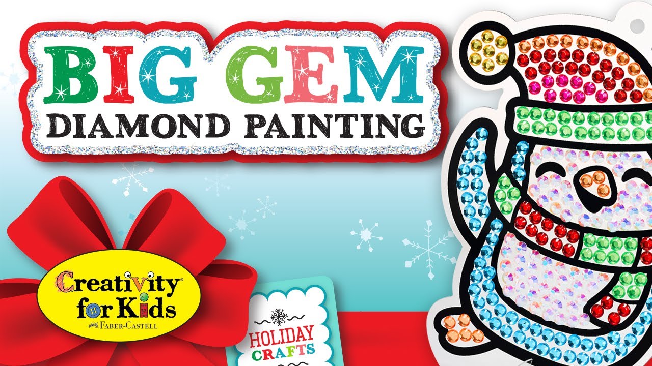 Holiday Diamond Painting for Kids | Big Gem Diamond Painting | Creativity for Kids