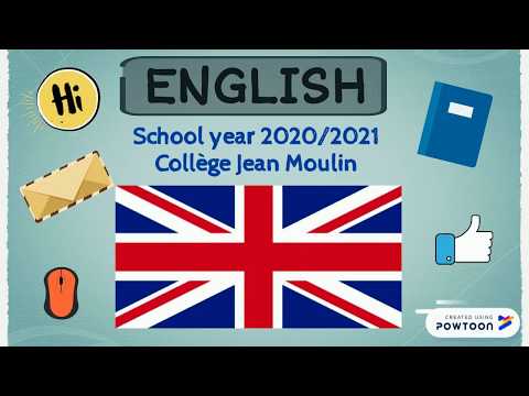 RENTRÉE 2020 Anglais Collège Jean Moulin