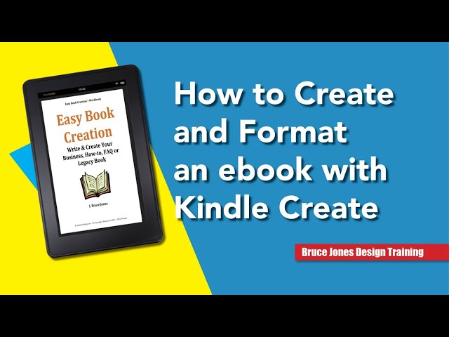 How to Create and Format a Kindle ebook with Kindle Create 