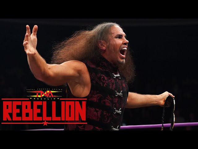 Matt Hardy RETURNS to Confront Moose | TNA Rebellion 2024 Highlights class=