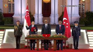 Singapore National Anthem | Lawrance Wong Inauguration as PM