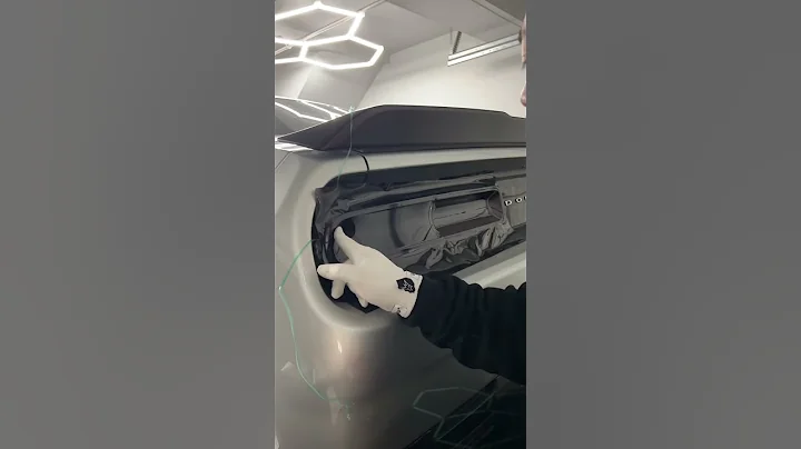 New challenger taillights tinted in MID smoke LUXE light wrap + knifeless tape action!