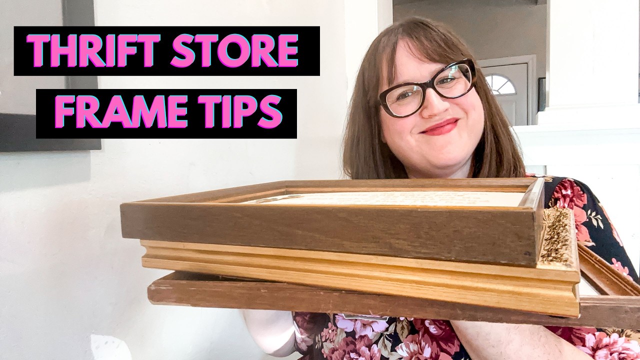 Find the Best Thrift Store Frames for Your Cross Stitch Project (Flosstube Extra)