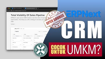 CRM Gratis Untuk UMKM -- ERPNext CRM OpenSource