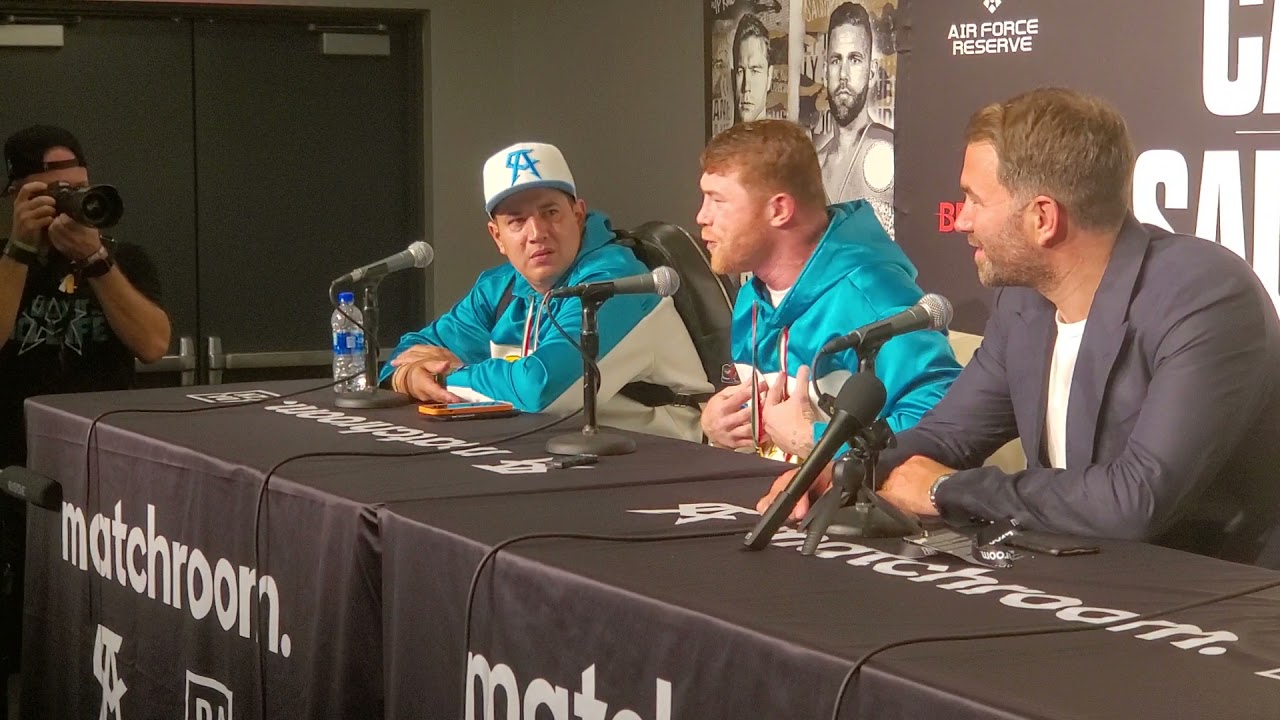 CANELO HEATED EXCHANGE AFTER VICTORY OVER SAUNDERS "I'M GONNA F*** YOU UP, GET THE F*** OUT OF HERE!