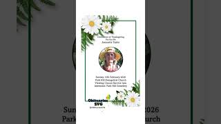 Jeannette Taylor | Funeral Announcement #ObituariesSVG #Obituaries #SVG
