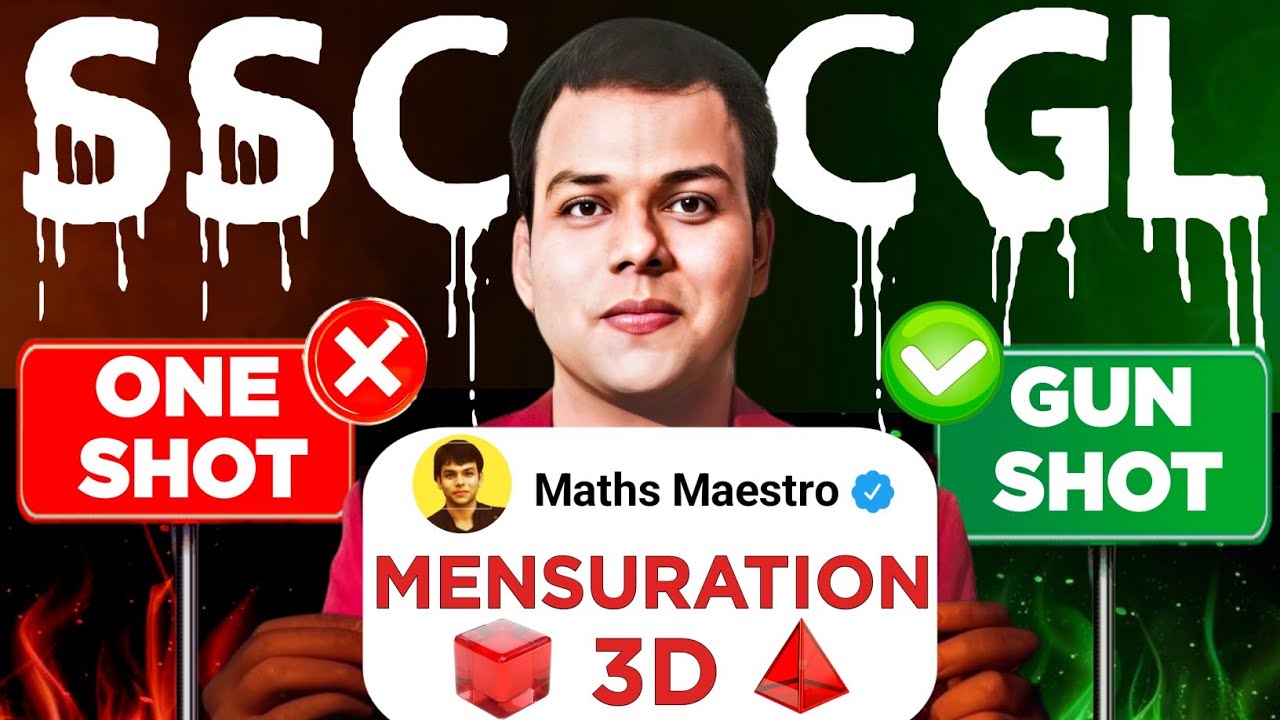 SSC CGL 2025 | MENSURATION 3D ONE SHOT | BY Vishesh Shukla Sir # ...