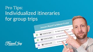 TravelJoy Training: Individualized itineraries for group trips screenshot 3