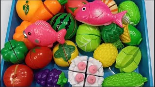 How to Cutting Plastic Fish, Cake ,Fruits and Vegetables | Satisfying Video ASMR #asmrsounds