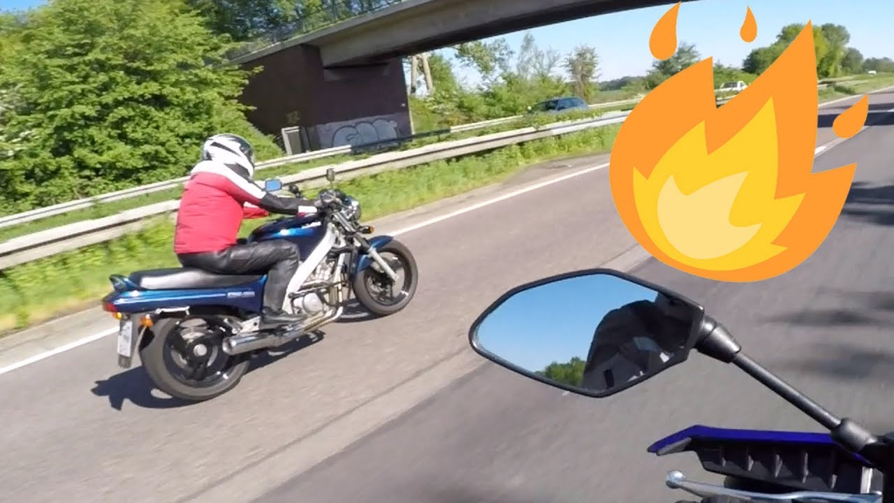 Honda NTV 650 Autobahn Chase Max Speed - YouTube