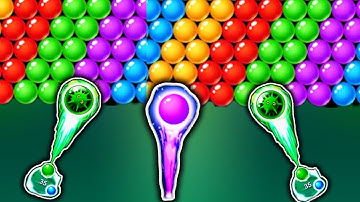 BUBBLE SHOOTER NEW GAMEPLAY LEVEL 207 TO 212 😳 / BUBBLE SHOOTER ANDROID GAMEPLAY #162