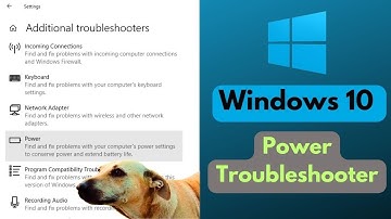 Where to Find Power Troubleshooter in Windows 10 ?