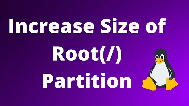 How to increase size of root(/) partition in linux after Installing