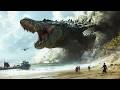 【Hot Monster Movie】Giant croc devours swimmer! Crash survivors trapped on island of deadly beasts!