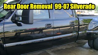 HOW TO Rear Door Removal | 99-07 Silverado Tahoe Suburban Sierra Yukon