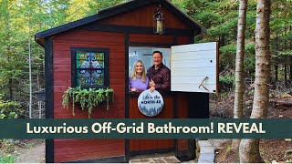 Turning a Garden Shed into an Off Grid Bathroom: Interior and Reveal!