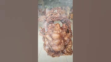 tượng di lạc gỗ bách xanh mộc châu