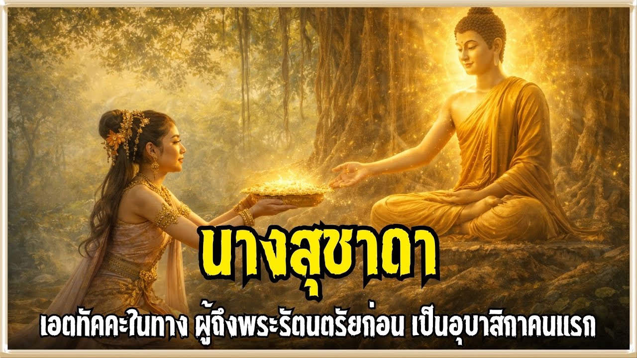 นางสุชาดา : ผู้กู้วิกฤตพระวรกายพระพุทธเจ้า ด้วยข้าวมธุปายาสอันเลิศรส l #ตนเล่าธรรม
