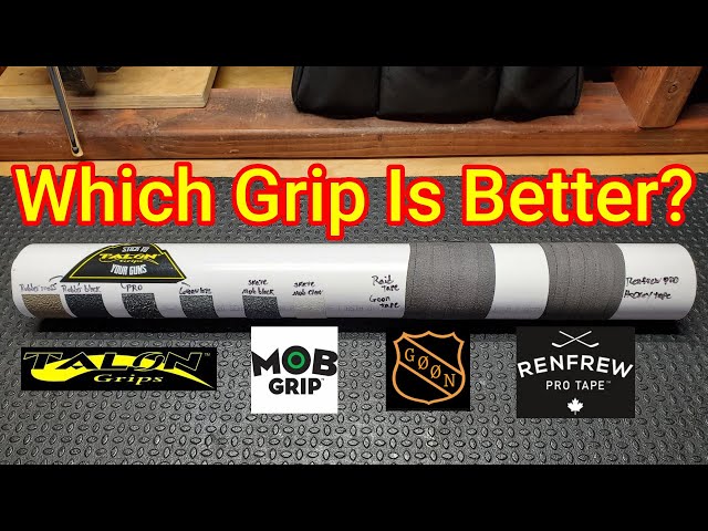 Compared: Talon Grips, Mob Grip, Goon Tape, Hockey Tape. 