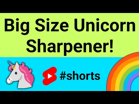 Big Size Unicorn Sharpener 😲💖🦄🌈 #shorts