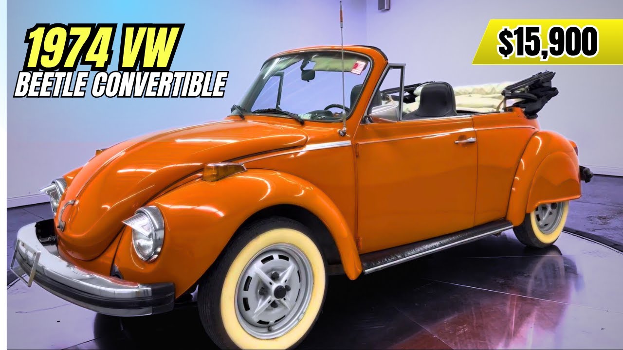 1974 VW Beetle Convertible | Classic Clean Bug For Sale | $15,900
