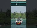 Sailboat hits the haulover bridge boat zone