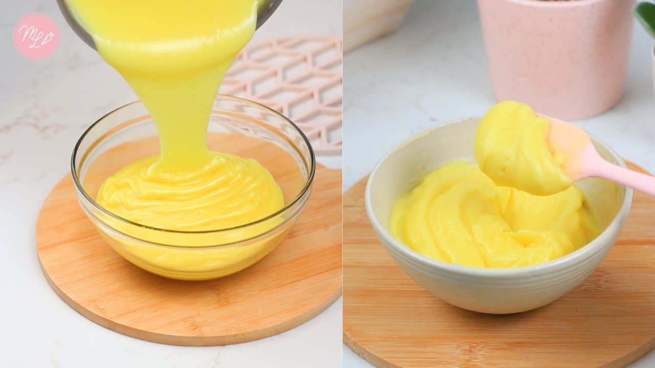 Crema Pastelera de Limón 🍋 Súper Fácil, Rápida y Deliciosa