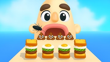 Sandwich Runner - SpeedRun All Levels Gameplay Walkthrough Android,ios New Update 22241