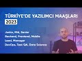 Trkiyede yazlmc maalar 2023